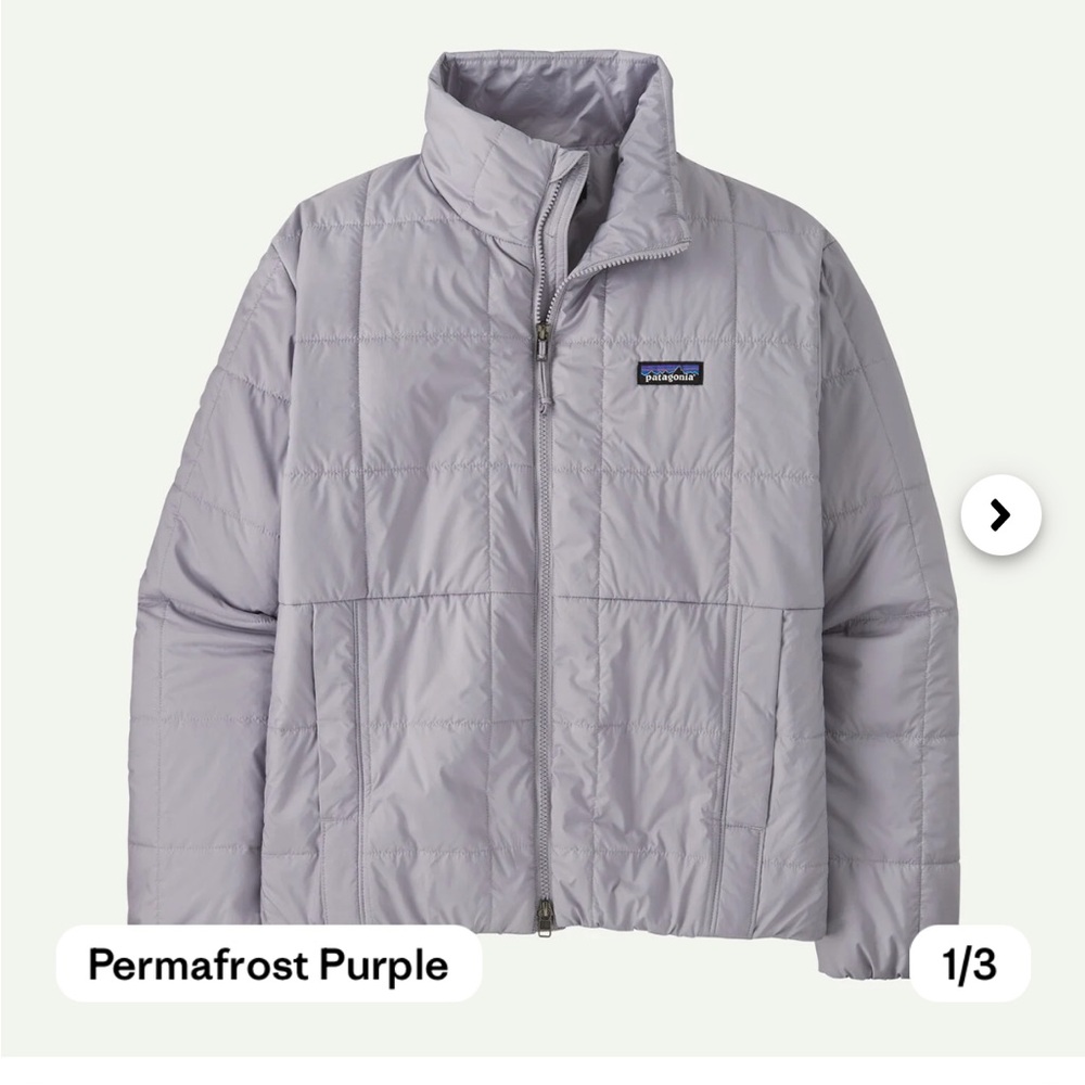 Patagonia Permafrost Gray Quilted Jacket